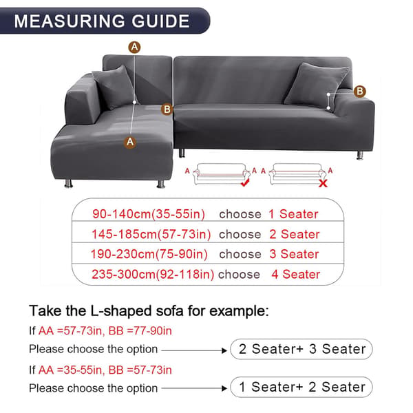 Hjørnesofatrekk, L-formet sofaovertrekk 1 stk elastisk stretch