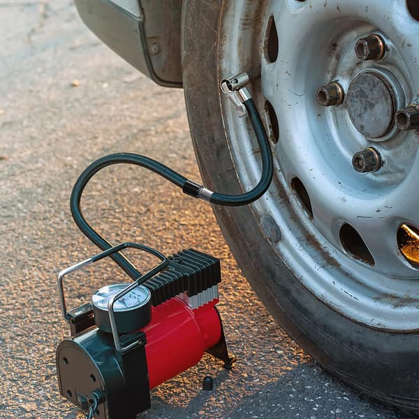 Däckpumpsslang, inflatoranslutning, bärbar bil-däckklämma