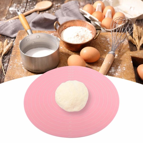 Silikon Bakematte med Målinger for Kake-Dreieskive Stativ