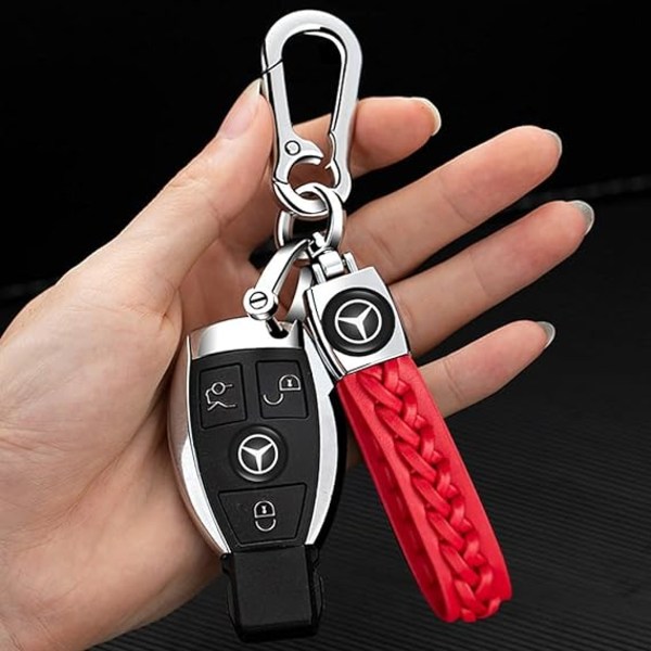 Nahkainen auton avaimenperä, auton avaimenrengas, perhelahjat, auto