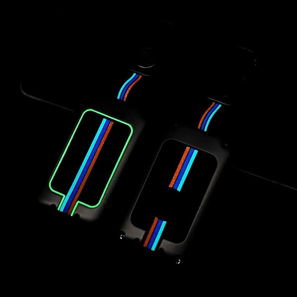 Zink-legering Bilnyckelfodral för Volvo S90 V90 Xc60 Xc40 Xc90 4 Knappar Keyless 360 Vattentät Skydd Med Fluorescens (matt Färg)