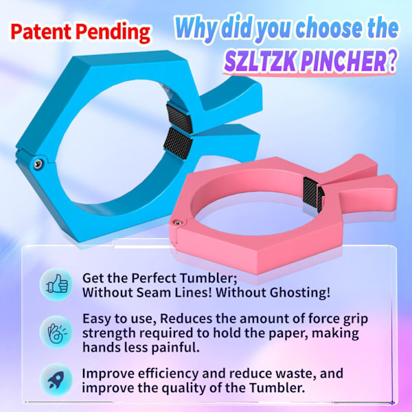 Koppeholder til Tumblere Pinch Non-Slip Sublimeringstumblere
