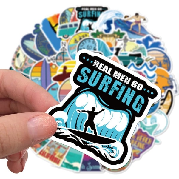 Sommer Surf Stickers til Vandflasker, Laptop, Køleskab,