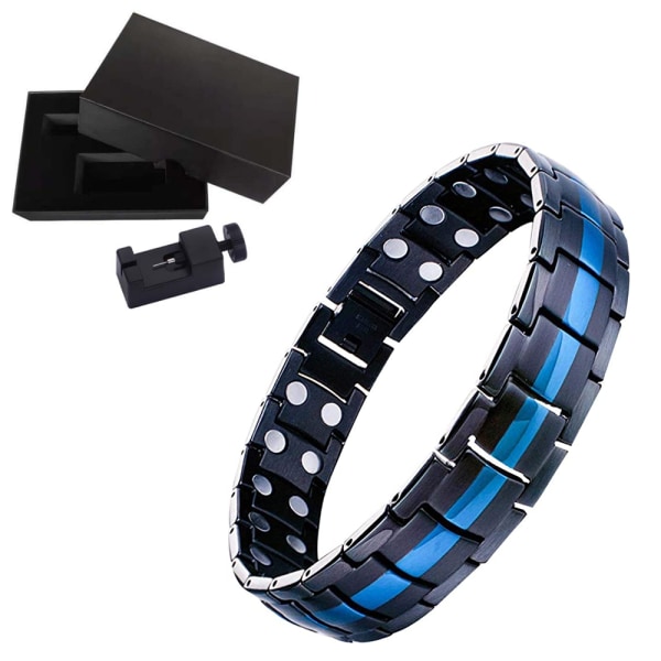 1 Pack magnetiska armband för män smärtlindring titanstål