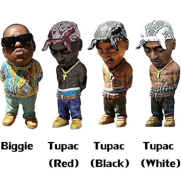 Legend Hip Hop Rapper Minnesmärke Hartsstatyett Miniatyrprydnader Dekor C