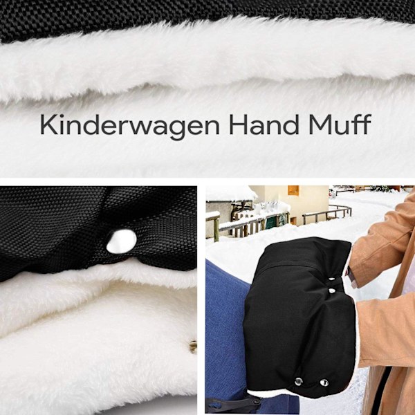 Rattailan kädenlämmitin, rattailan hiha lämpimällä flanellilla, universaali koko