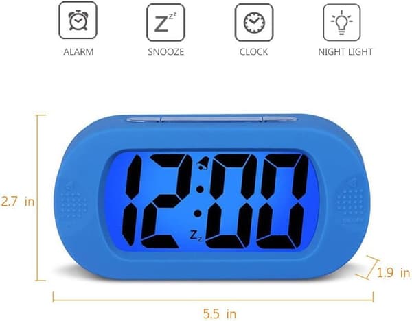 LED Snooze-väckarklocka, LED Väckarlampa Väckarklocka Tyst