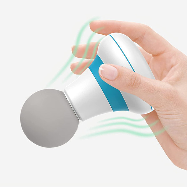 Kraftful håndholdt massager (hvid) stav med 6 magiske vibrationer