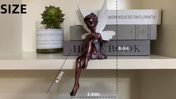 Hagedekorasjon - Blomsterfe-statuedekorasjon Hagepynt-