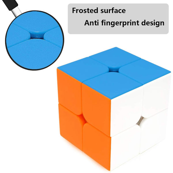 Magic Cube 2x2 2x2x2 Stickerless Magic Puzzle Magic Speed ​​Cube