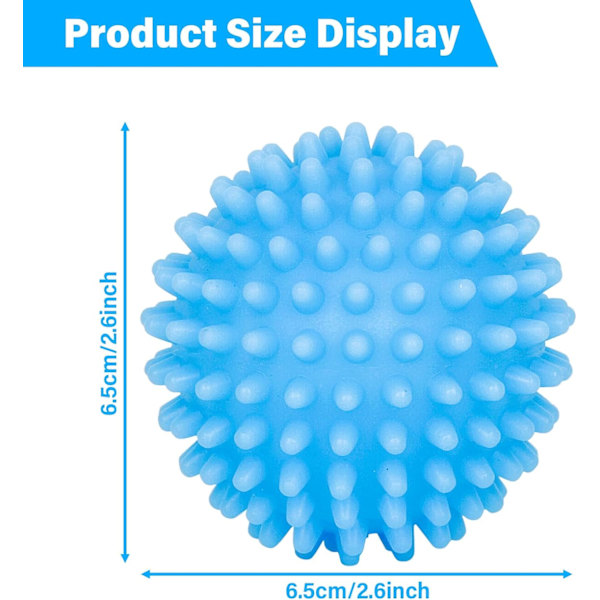 6 stk. tørrebolde til vaskemaskine, vaskemaskine vaskebold