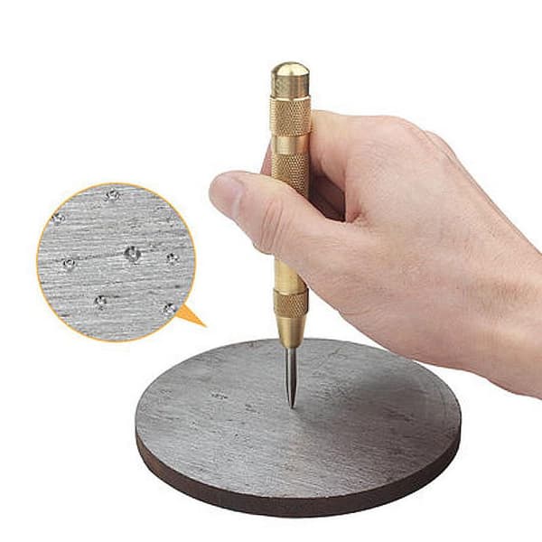 1 automatisk senterstans i gull, stempel med høy hardhet