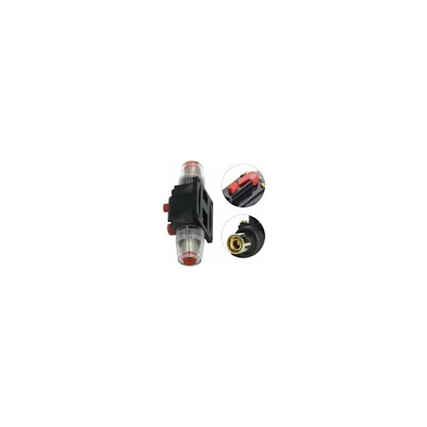 30A Automatisk Vandtæt Afbryder, 12V-24V DC Inline Sikringsholder