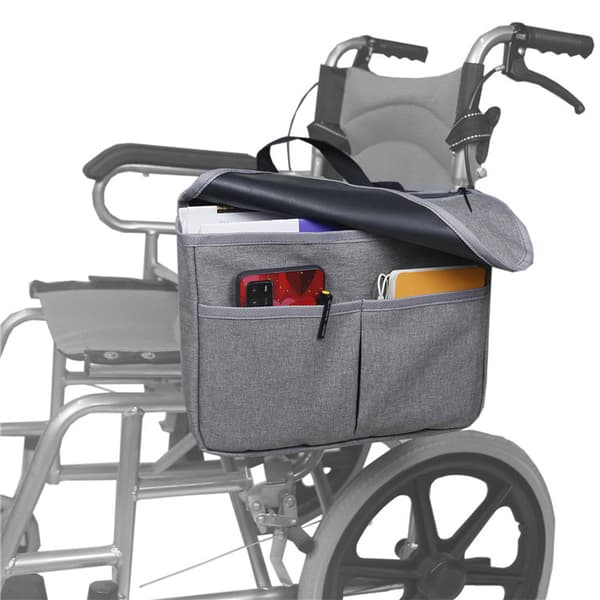 1 Styk Grå Rulletol Side Organizer Opbevaringspose Walker