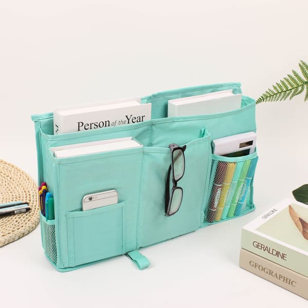 (Grønn) Seng Organizer - 8 Lommer Sengside Henge Oppbevaringspose