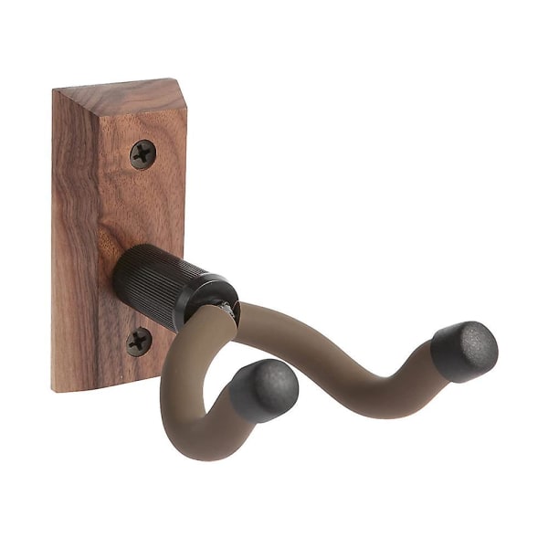 Guitar Hanger And Guitar Wall Mount Bracket Holder For Acoustic And Electric Guitars Black Walnut