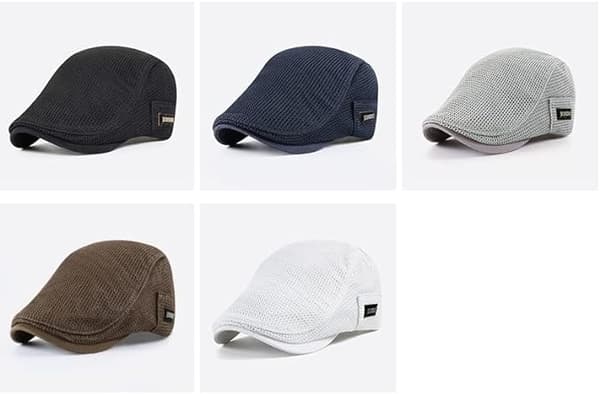 Åndbar sommerhat til mænd, sommerberet til kvinder