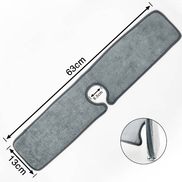 Grå Kran Absorberande Pad Sänka Basin Splash Pad 2-pack