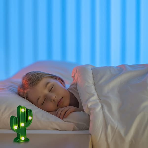 9 stk. Juleflamingo Kaktus Stjerne Sky Lys Sæt Batteri