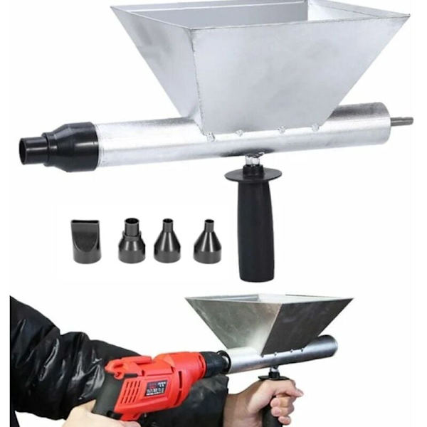 Cement Grout Gun Mortar Sprayer Pump Lime Cement Moritar Gun, med 4 munstycken, för murbruk, stenvägg, tegelvägg, golv - RWOther Specialty Tools
