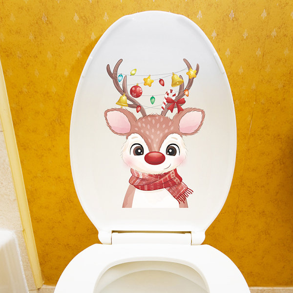 6-delt Toilet Sticker Julepyntssæt