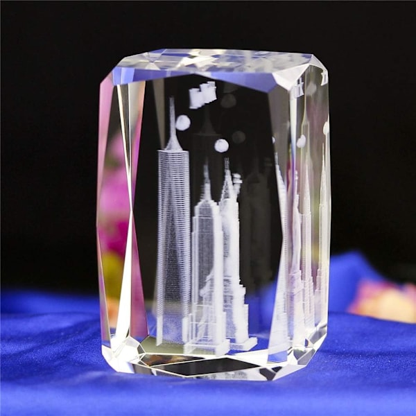 1 kpl Kristalli Vapaudenpatsas / New Yorkin patsas 3D Laser