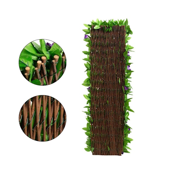 Simuleret hegn, bladtræhegn, teleskophegn, kunstig plante