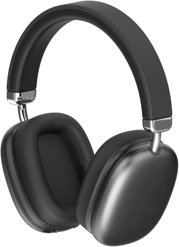 Trådlöst Bluetooth-headset, Bluetooth-hörlurar, justerbart trådlöst headset för telefon/dator/surfplatta, svart