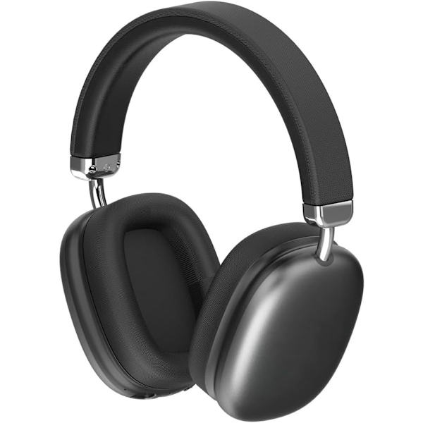 Trådløst Bluetooth-headset, Bluetooth-hovedtelefoner, justerbart trådløst headset til telefon/computer/tablet, sort