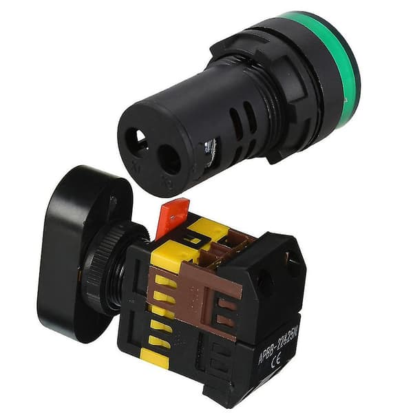 2 stk. Ac220v LED-indikatorlampe Indikatorlampe 22mm diameter