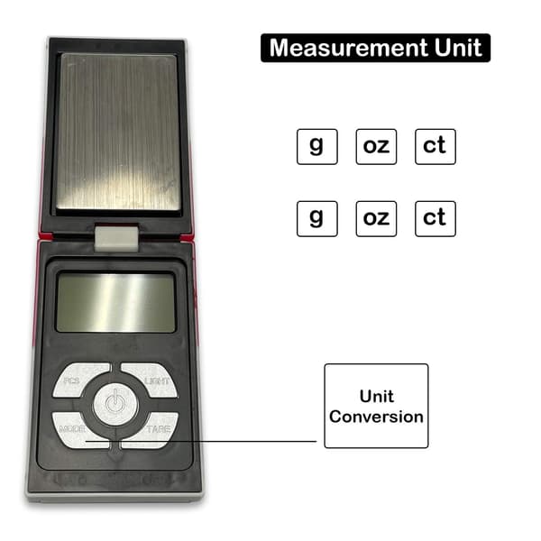 Digital Vægtlomme LCD-Display Præcision Bærbar