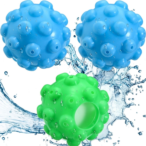 3 Pakk Gjenbrukbare Damp Tørketrommelkuler, Tørketrommelkuler, Tørketrommelkule med Damp, Tøymykner for å Redusere Statisk, Klær Tørre og Luftige med Mindre Rynker