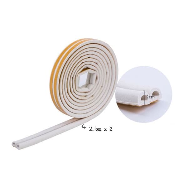 5m x 2cm - Hvit termoplastisk limtetning