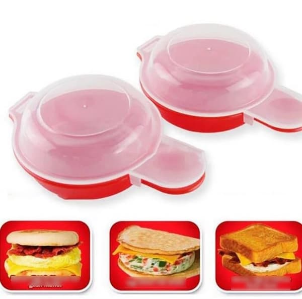 2 stk enkle Eggwich eggverktøy eggburgermaker