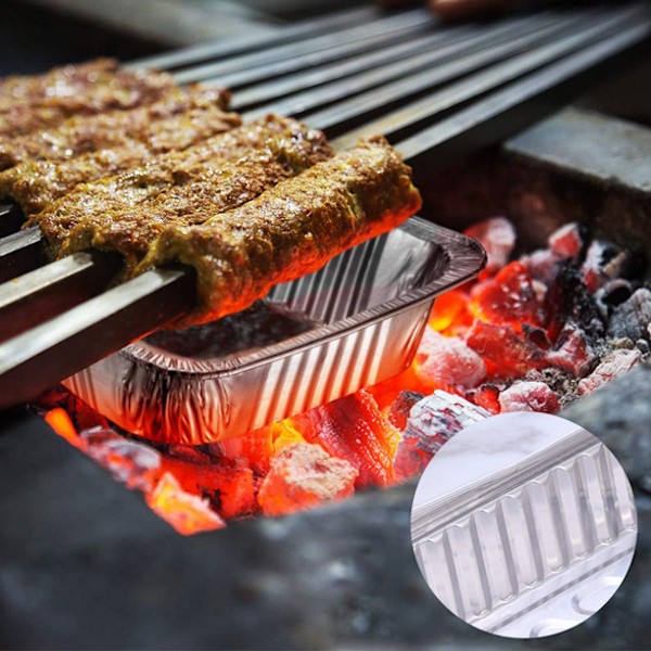 Grill-kompatible Drypbakker, Bulkpakke, Aluminiumfolie BBQ Fedtpander