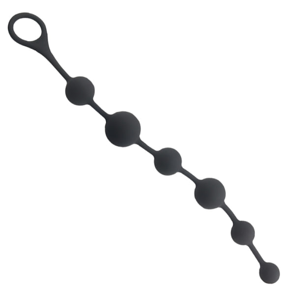 Analperler i silikon - Analplugger med perler - Sexleketøy for