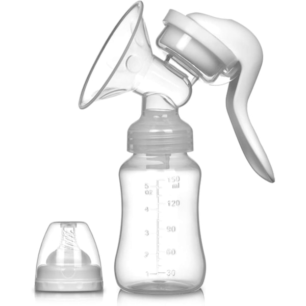 Manuel brystpumpe - Bærbar silikone brystpumpe, BPA fri