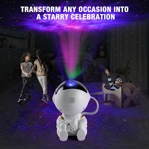 Stjärnprojektor Galaxy Light, Nattlampa för barn, Ljusprojektor