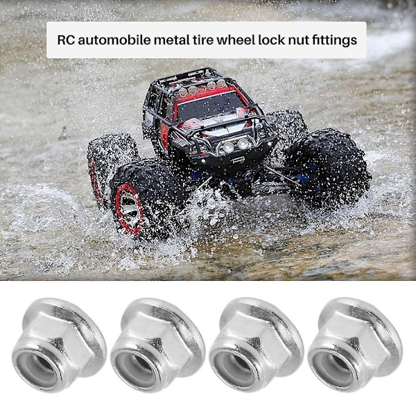För Xlh 9125 Rc Bil Metall Däck Hjul Låsmutter Mutter Tillbehör 25