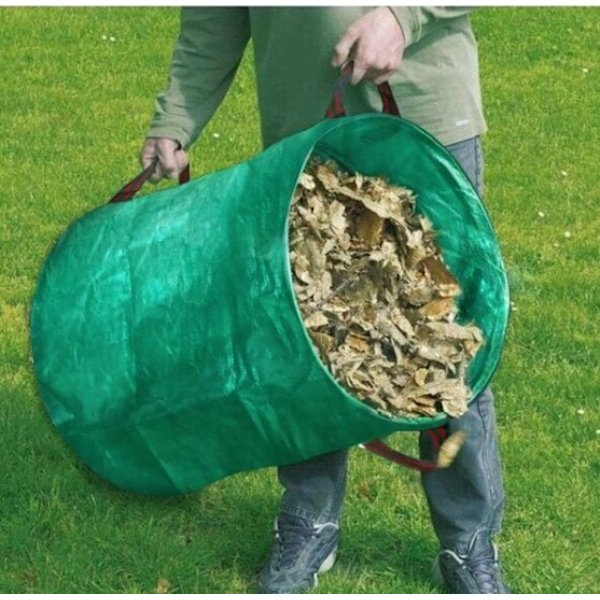 2 stk hageposer, hage hagebladbag