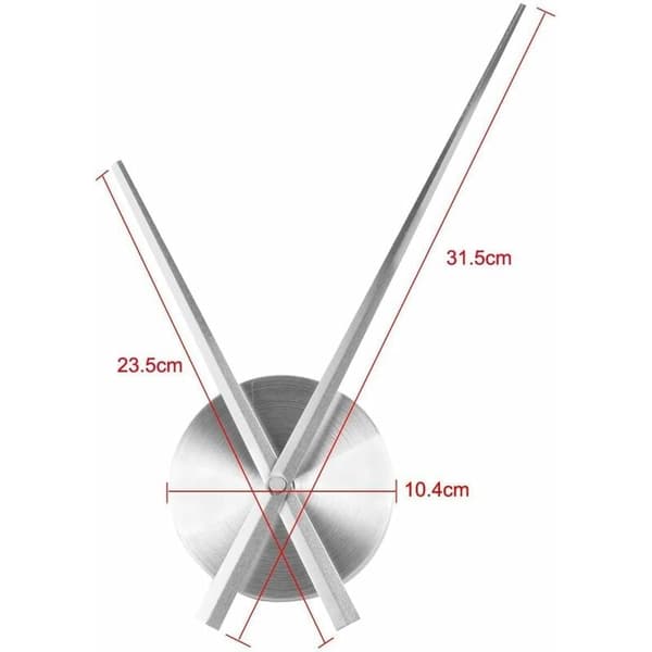 3D-kelloviisarit - Timelike DIY - Suuret 3D-seinäkelloviisarit - Koti