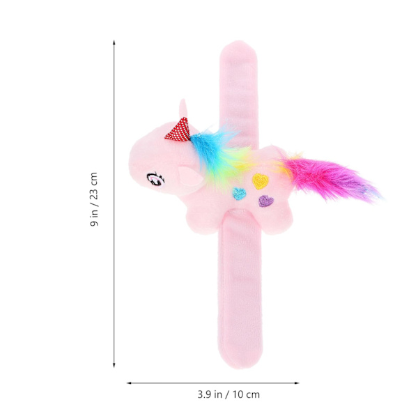 1 söpö vaaleanpunainen plushi-yksisarvisen ranneke