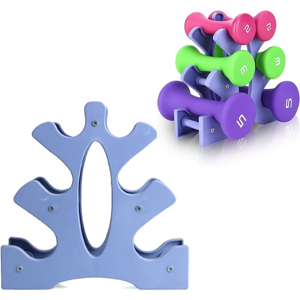 Dumbbell Stativ (Blågrå), Trekantet Dumbbell Stativ