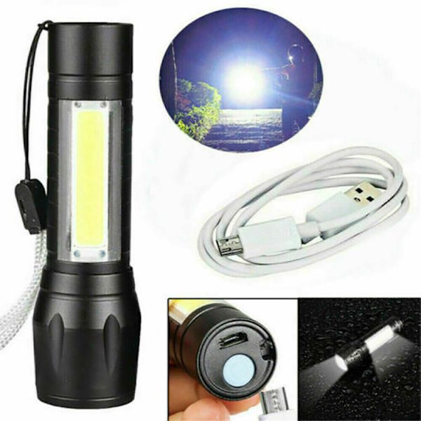 Mini Zoom Strækbar LED Arbejdslys Stærk USB Genopladelig