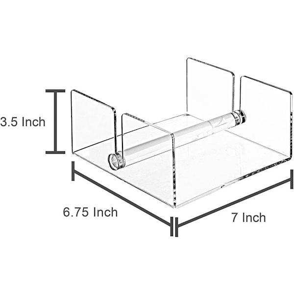 1 stk (Klar) Klar Akryl Serviet Holder, Luncheon Papir