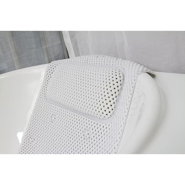 Badematte med full kroppsstøtte og badepute, 3D luftnett Spa-bad
