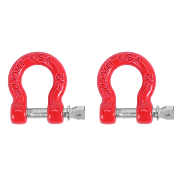 8 stk. Metall Front Rear Bumper Trailer Hook Tow Shackle Rescue Hook Kompatibel Med 1/10 Rc Rock Crawler Bil Trax