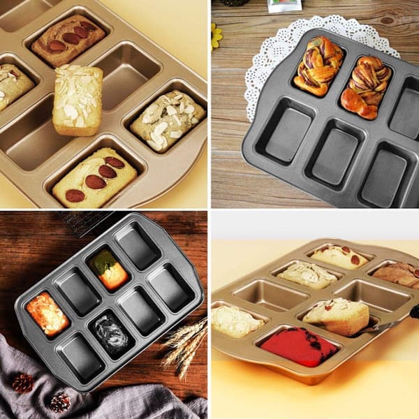 1 mini bakeform, ikke-klebende, kake, brød, bakeform, karbon