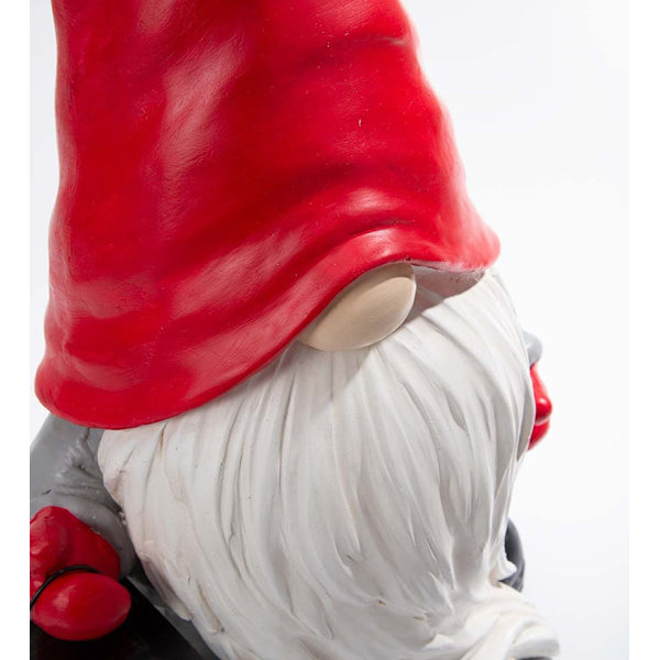1 Julgran Resin Sollampa Tomte Dekoration Semesterträdgård