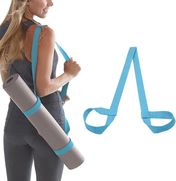 Yogamatte-stropp, bærestropp, yogamatte-stropp, bomulls-yoga